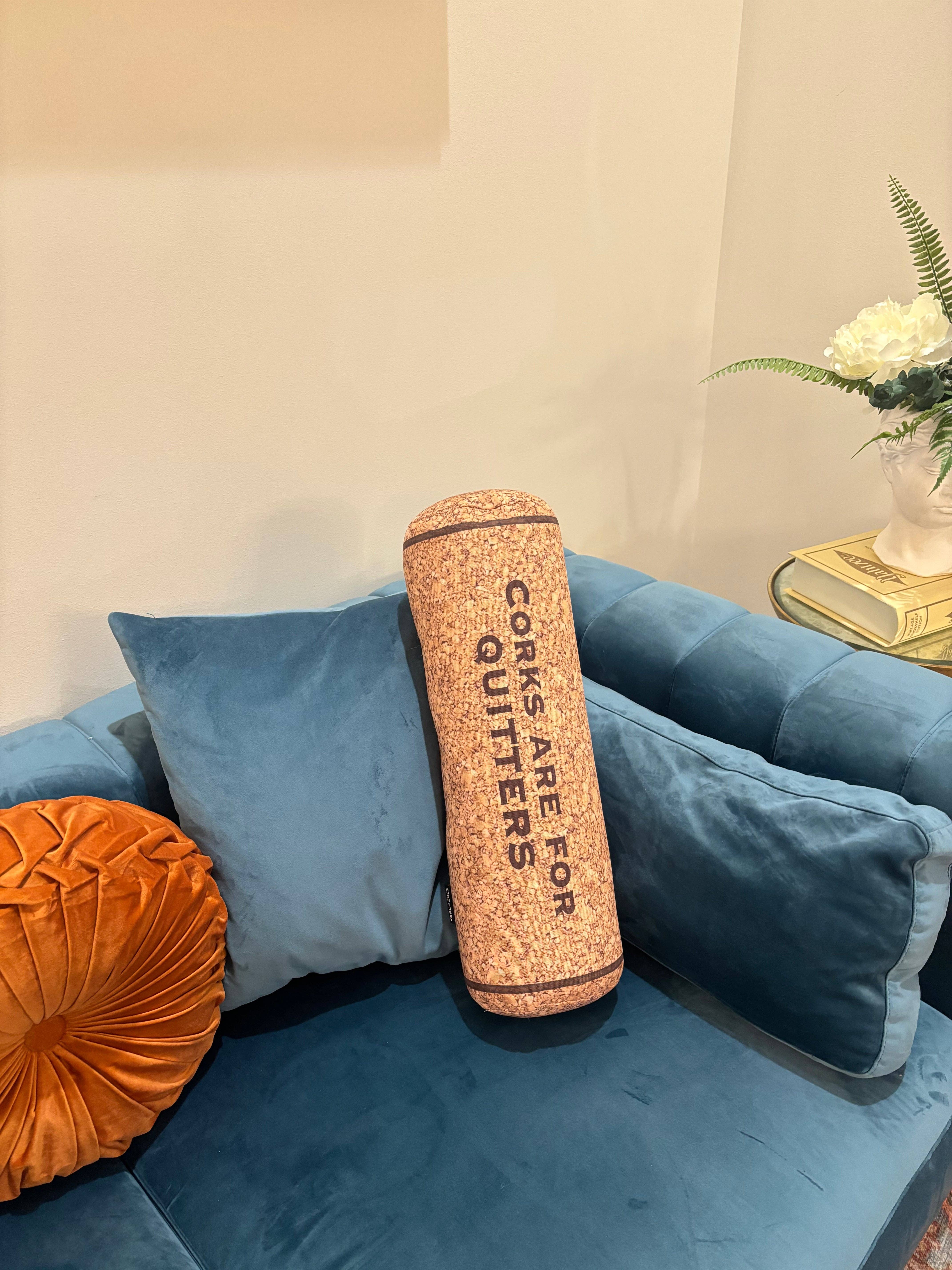 HushTubby - Wholesale Throw/Decorative Pillow - Corks Are For Quitters  Wine Cork Pillow3