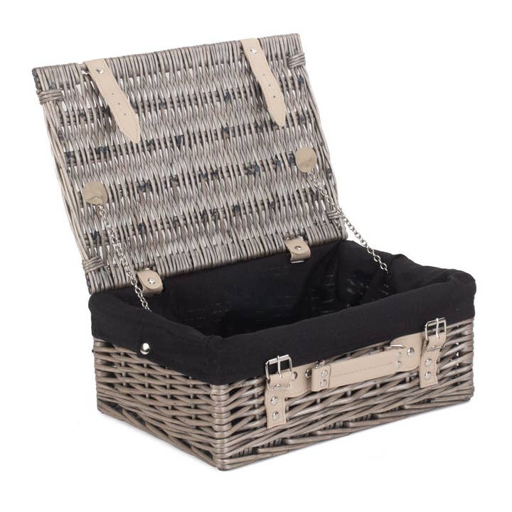36cm antik tvättflätad picknickkorg med bomullsfoder för wholesale av Red Hamper