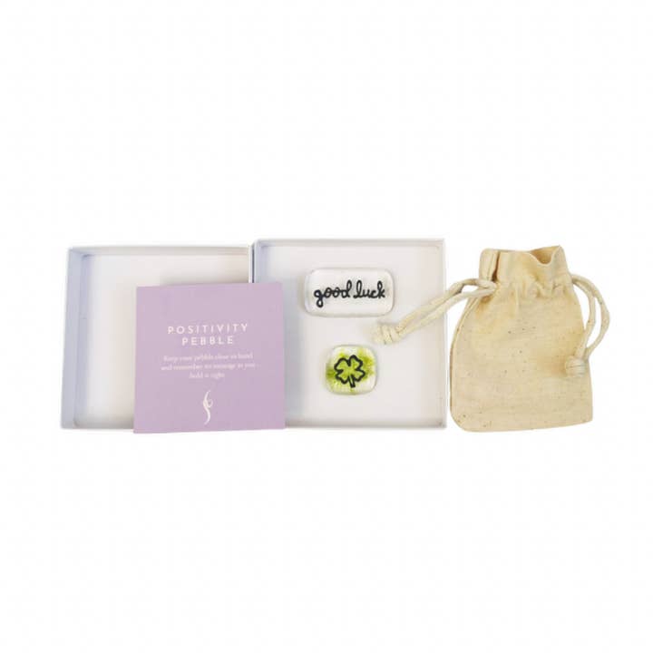 Salvia Glass - Wholesale Keepsake Coin/Token - Good luck Positivity Pebble set - fused glass pocket pebbles2