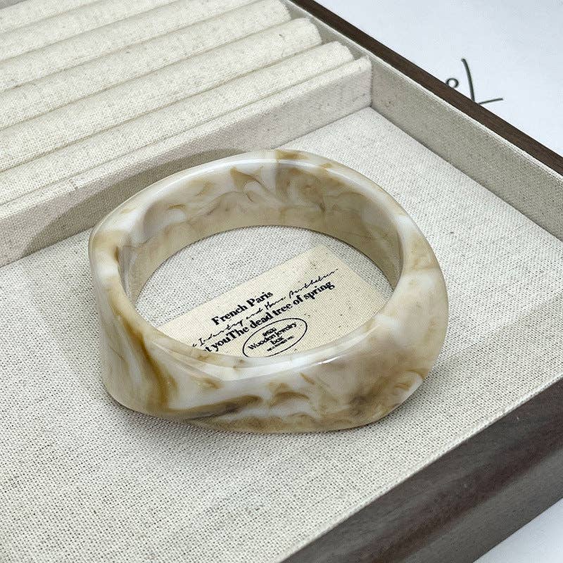 Dipped Shop - Vente Bracelet manchette - Bracelet manchette large vintage en acétate irrégulier DP25D7142