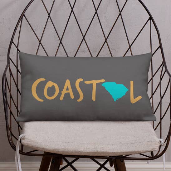 Coastal South Carolina™ Beach Accent Pillow for wholesale by Coastal & Midwest State of Mind