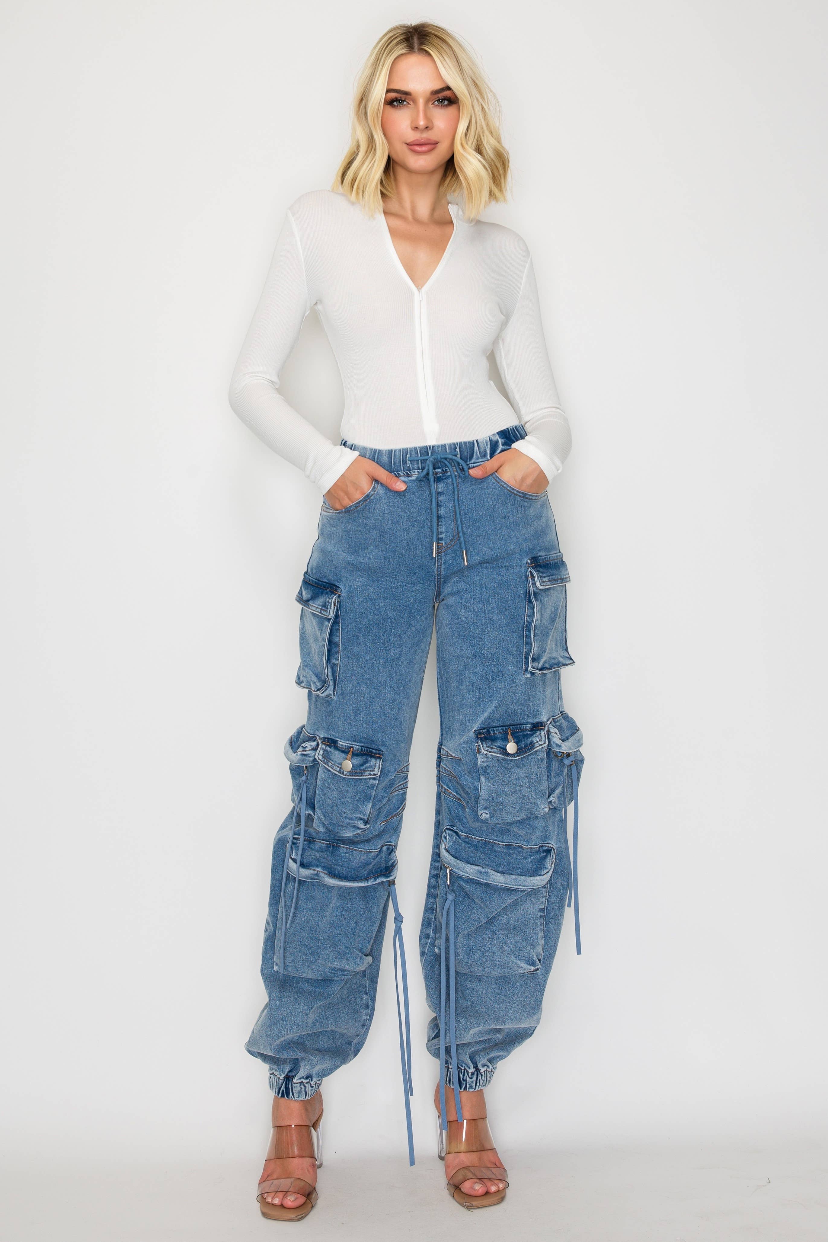 WFFS – wholesale Pants – Women's – Jogger Cargo Pant Spandex7