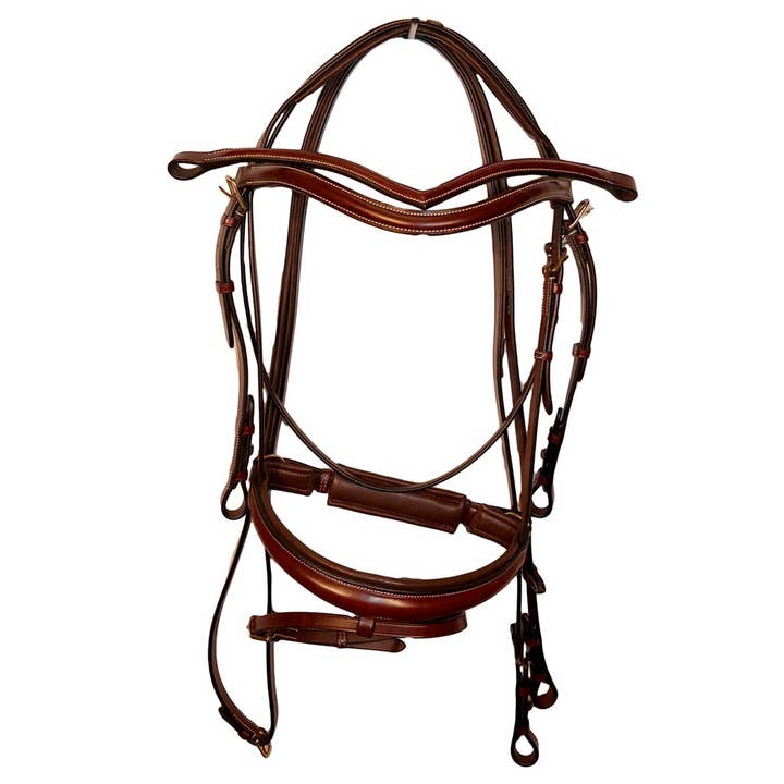 Quail Hollow - Raised Snaffle Bridle with Flash Noseband for wholesale by Grewal Equestrian