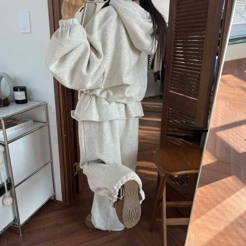 Little Light - Wholesale Lounge Set - Women's - Cozy Layer Ruffle Hoodie Set4