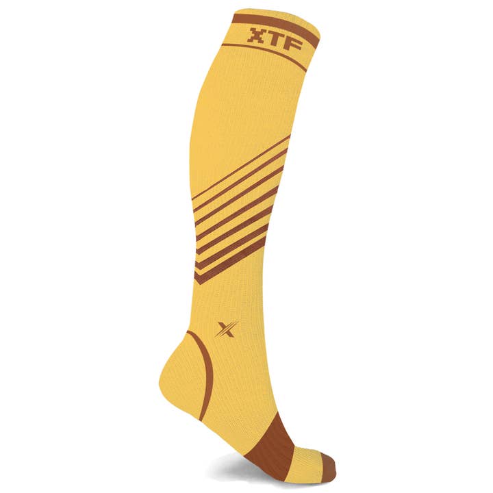COPPER-INFUSED V-STRIPED COMPRESSION SOCKS for wholesale by Extreme Fit Wholesale