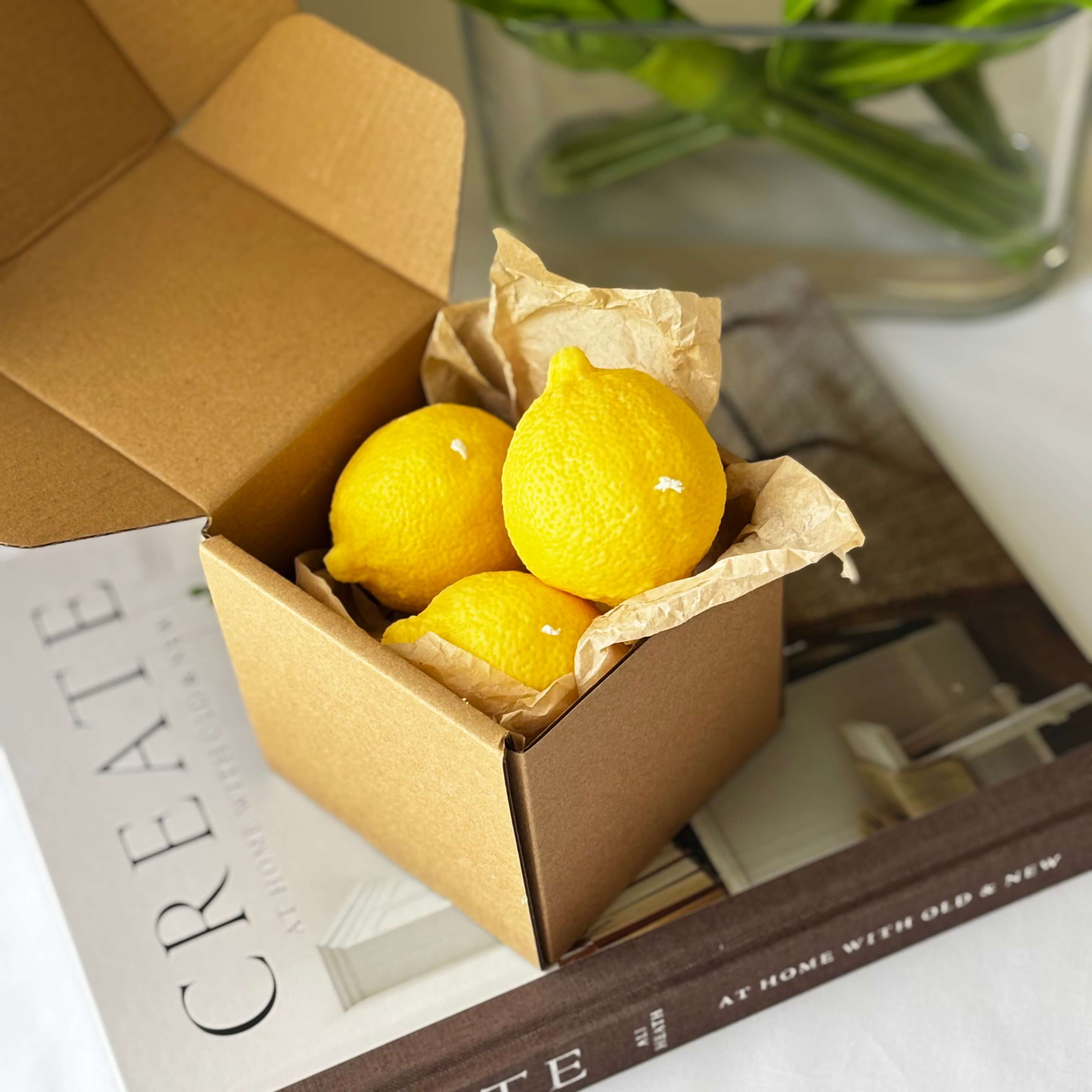 OH MY BOX - Wholesale Pillar Candle - Lemon Candle | Fruit Candle | Kitchen Decor1
