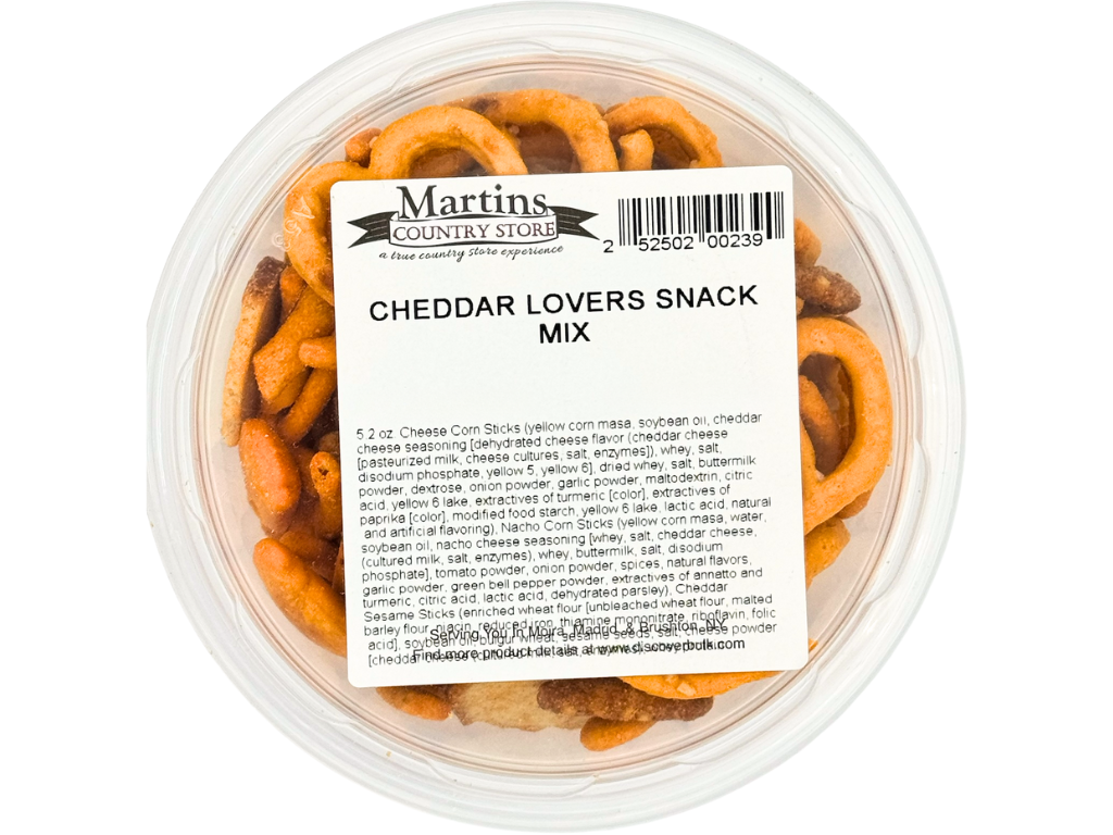 Martin's Country Store LLC - Wholesale Puffed Snack - CHEDDAR SNACK MIX 5.2oz3