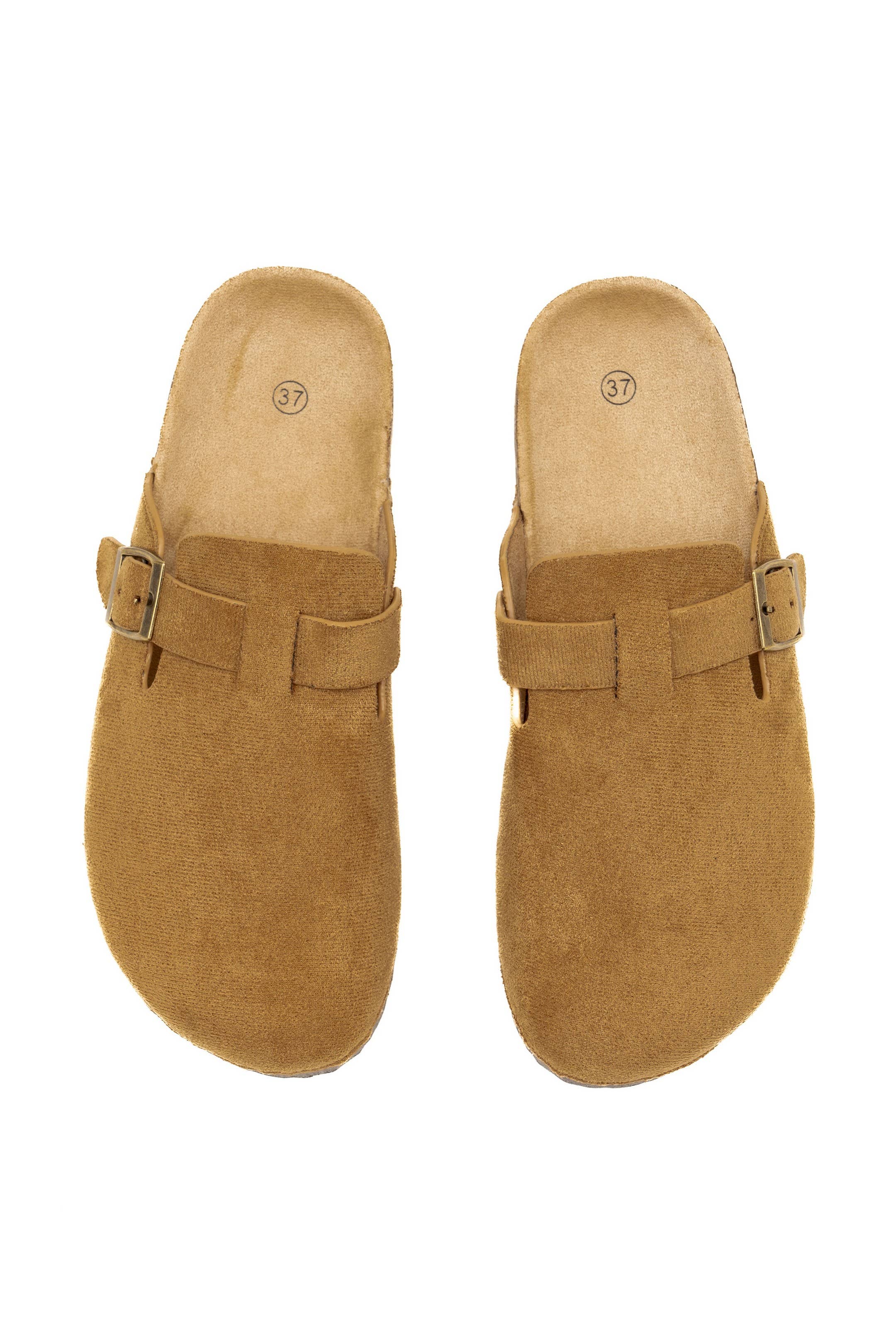 C'M PARIS - Wholesale Mules - Women's - Classic Suedette Mule with Buckle 211022