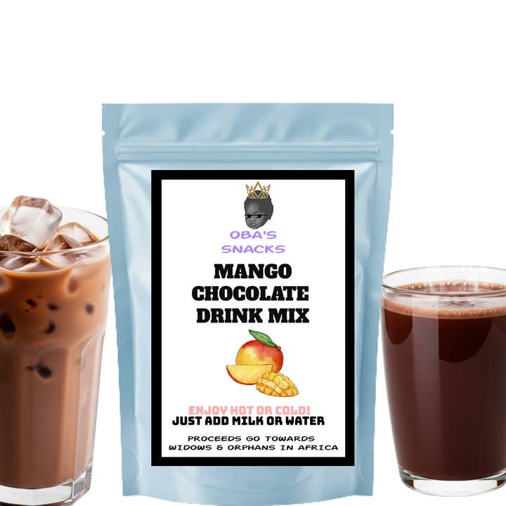 Premium Chocolate Drink Mix- Mango for wholesale by Oba's Snacks