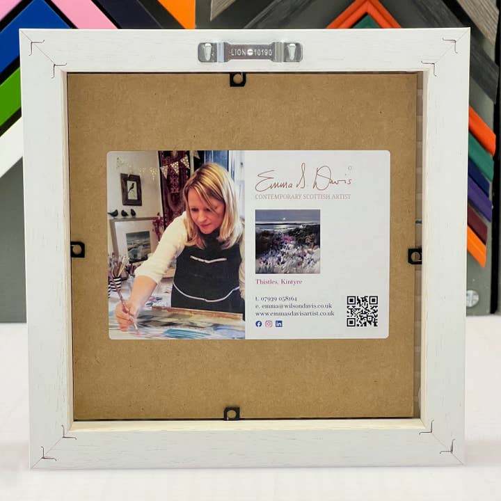 Emma S Davis Artist – wholesale Art print – 'Thistles, Kintyre'- Framed Ceramic Tile Art Print4