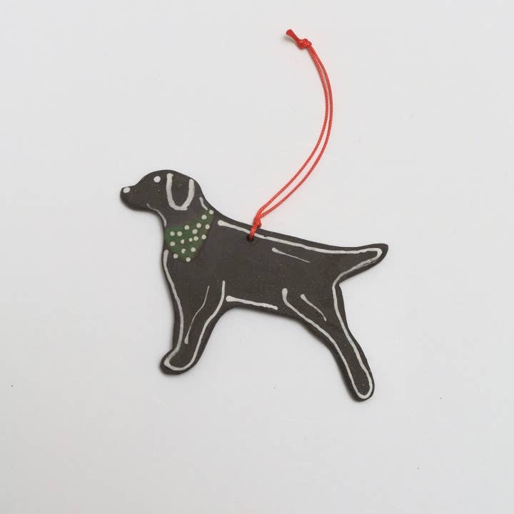 Melville Ceramics - Wholesale Ornament - Labrador Ornament Black
