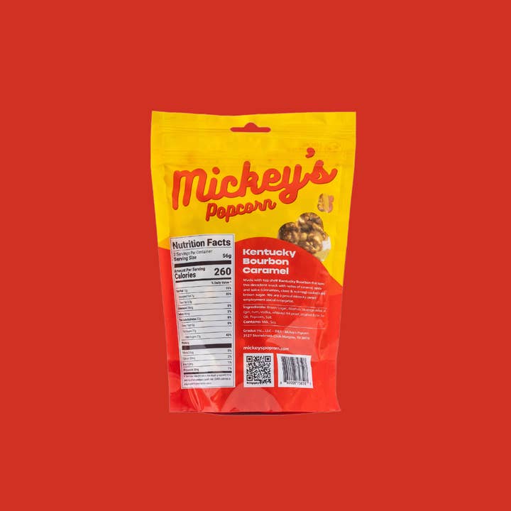 Mickey’s Popcorn - Wholesale Popcorn - Kentucky Bourbon: Gourmet Caramel Popcorn, Small Batch
