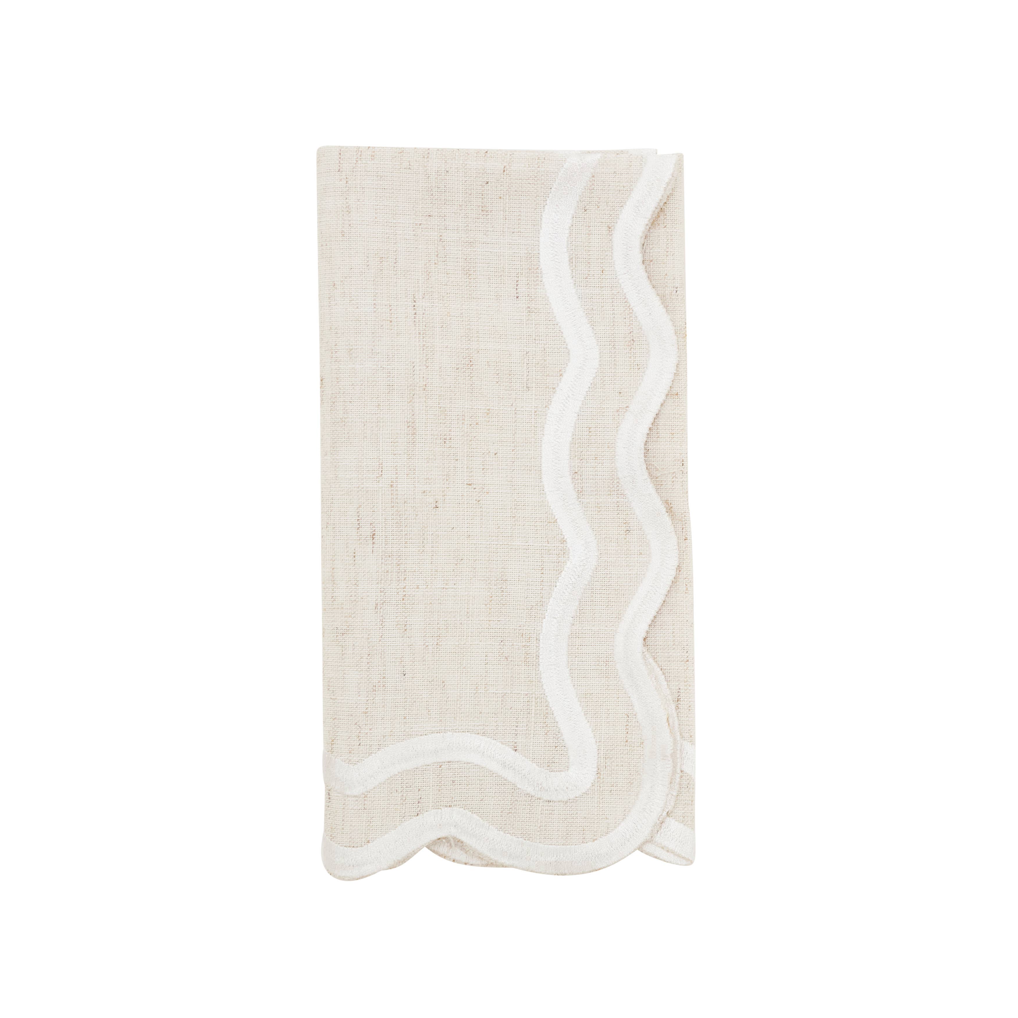 Saro Lifestyle – Engroshandel Middags- og stofserviet – Serviet med bølget kant0