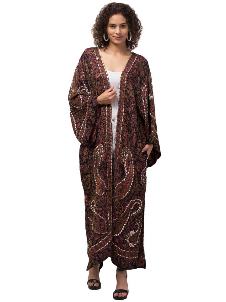 AYKA - Venta al por mayor Kimono - Mujer - CONJUNTO DE 5 CHAQUETAS KIMONOS DE PUNTO GRUESO SURTIDAS