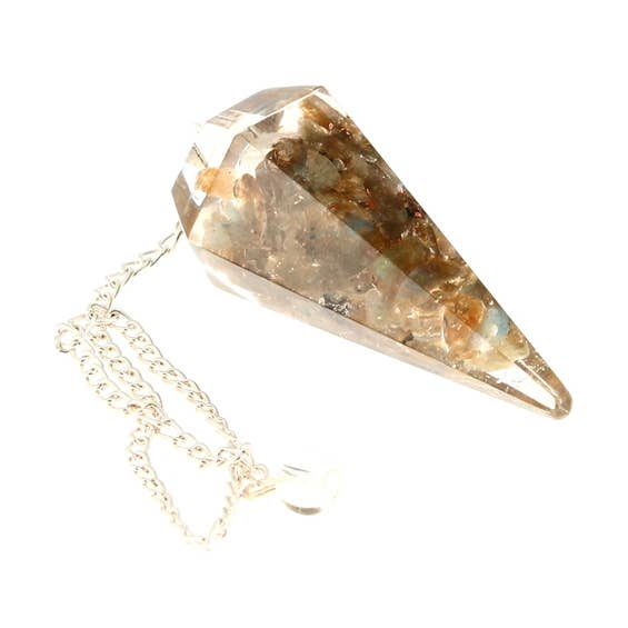 Artisans de Madagascar - Wholesale Spiritual Stone/Crystal - Orgonite Labradorite clocks 5 cm0