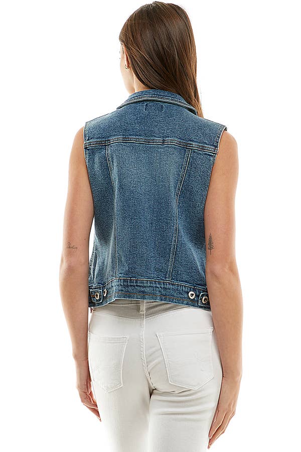 BLUE AGE - Wholesale Outerwear Vest - Women's - Women's Spandex Denim Vest11