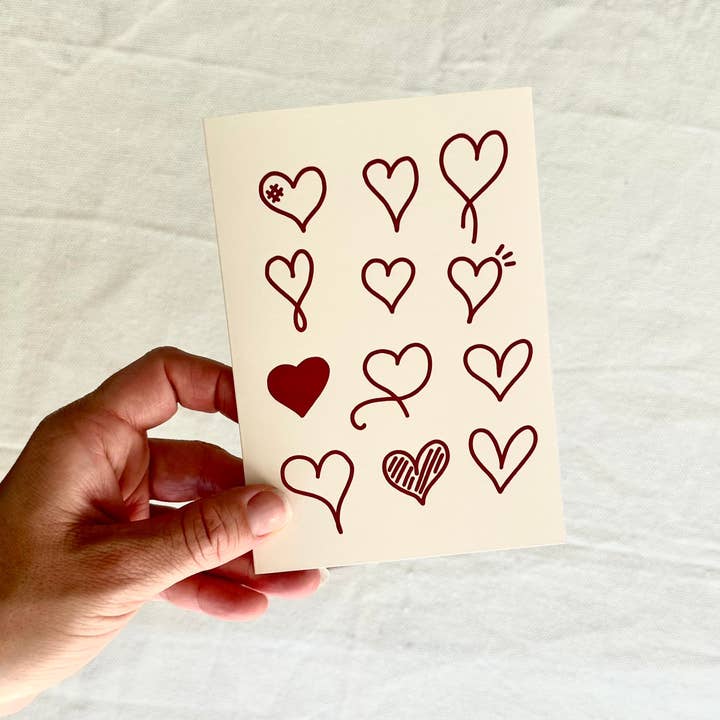 Love Hearts | Greeting Card for wholesale by This is Taliah