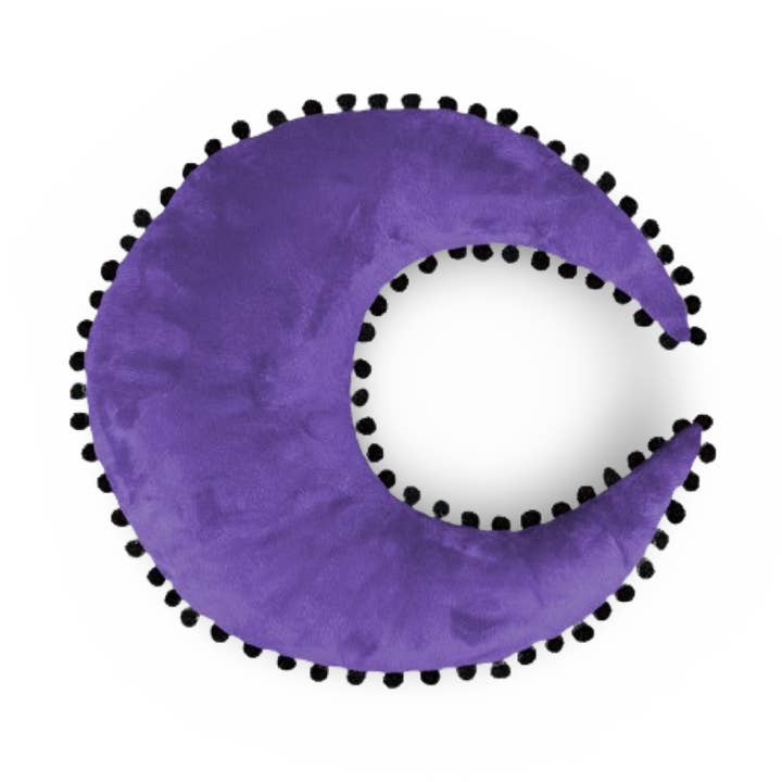 Coussin en peluche en forme de croissant de lune de 16", décoration Halloween, Weirdcore. pour la vente par MaterialJill