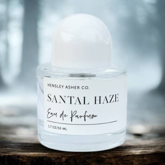 1.7 oz, Santal Haze Organic Alcohol Perfume, Eau de Parfum for wholesale by Hensley Asher Co.