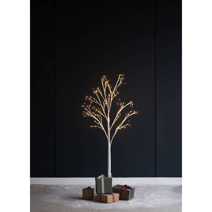 A&B Home Group Inc. - Wholesale Artificial Christmas Tree - D27.5x59" Lighted White Birch Tree with LED Lights5