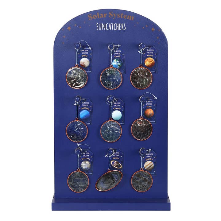 Something Different Wholesale - Wholesale Suncatcher - Set of 36 Solar System Planet Suncatchers on Display