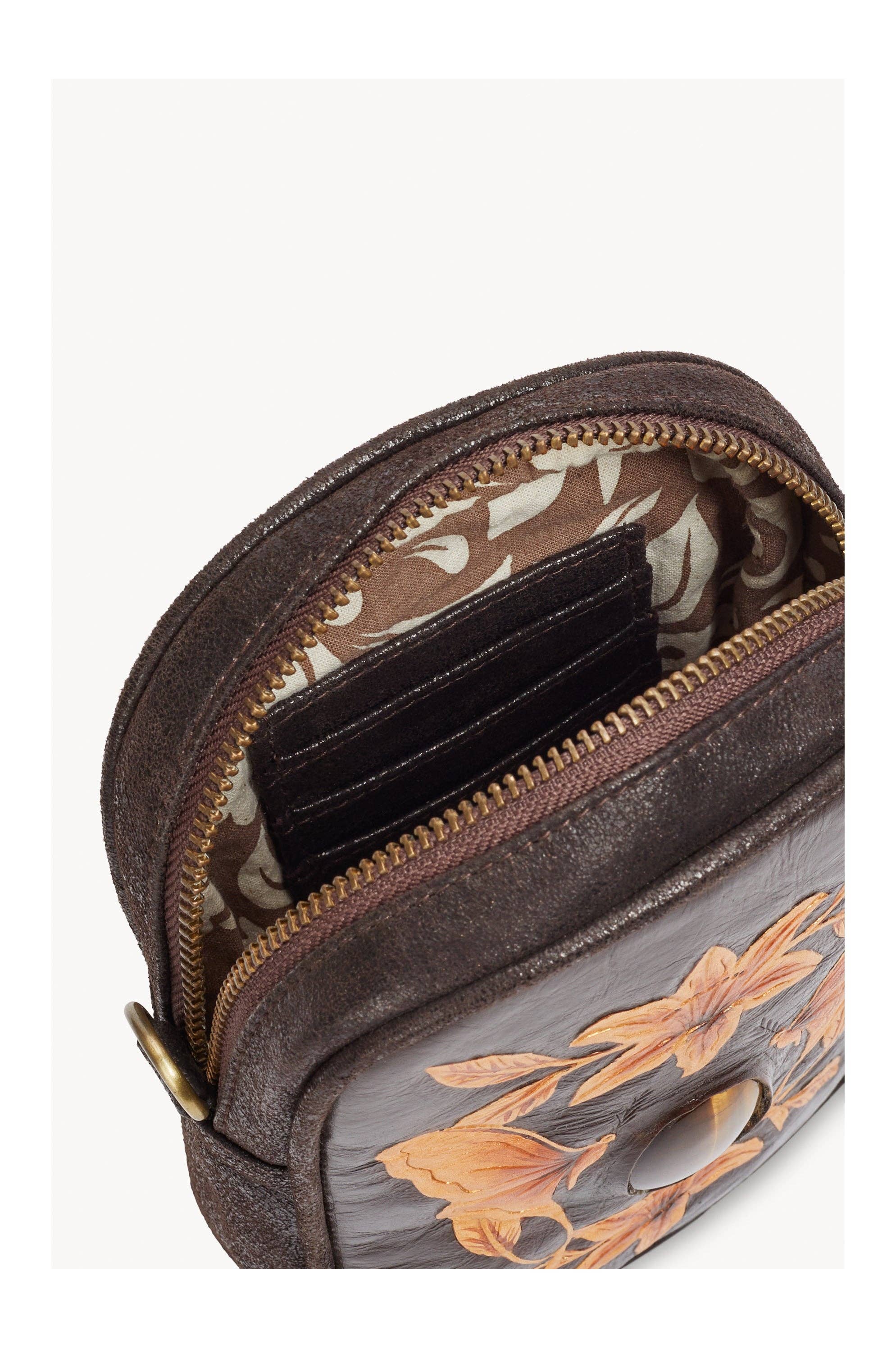 Luna Phone Bag Metallic Dark Choc/Gold for wholesale on Faire4