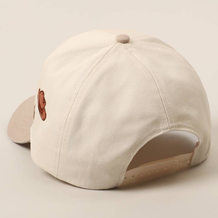Beige Cowboyhat Kaktus Hjerte Broderi Truckerhat for engroshandel på Faire