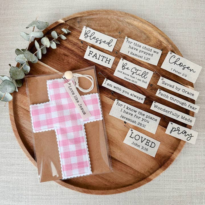 Tygkors - Rosa Gingham | Handgjord | Presentinslagen för wholesale av So Thoughtful Gifts