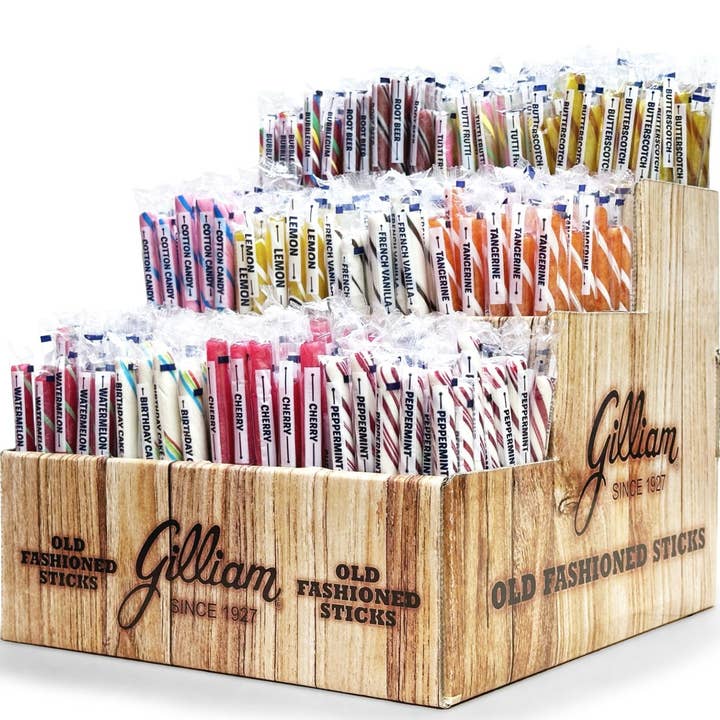 Grandpa Joe's Candy Shop - Wholesale Retailer Display - Food & Drink - Gilliam Old Fashion Candy Sticks Cardboard Display