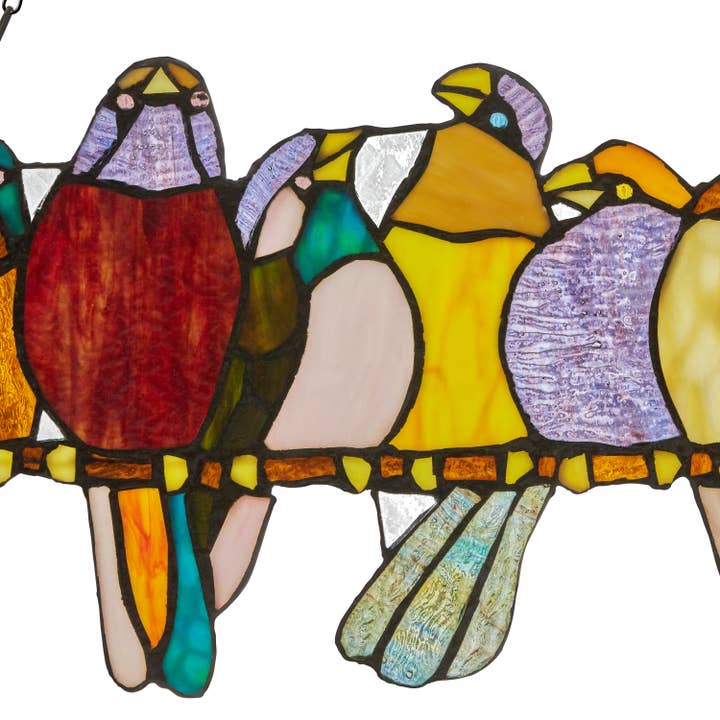 Aleyna Multicolor Feather Window Panel Aleyna Multicolor Feather Window Panel