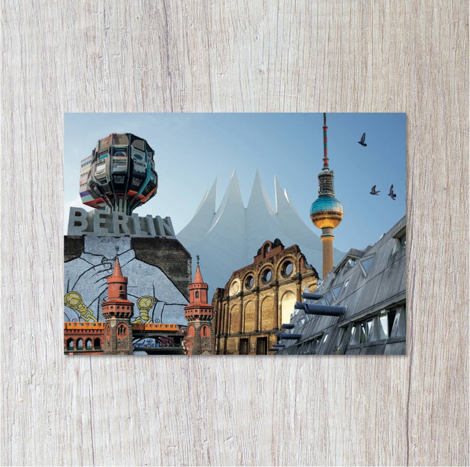 Momokin - Wholesale Postcard - Berlin collage #1