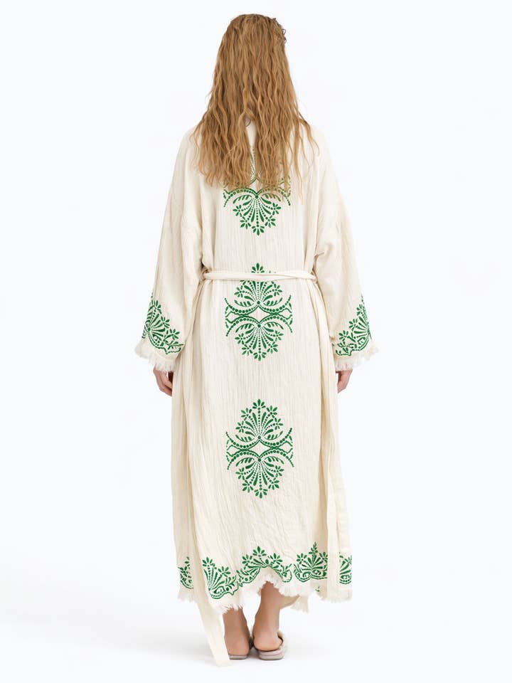 Robe kimono Selene, tenue d'intérieur, tenue de plage pour la vente par TurkanHome