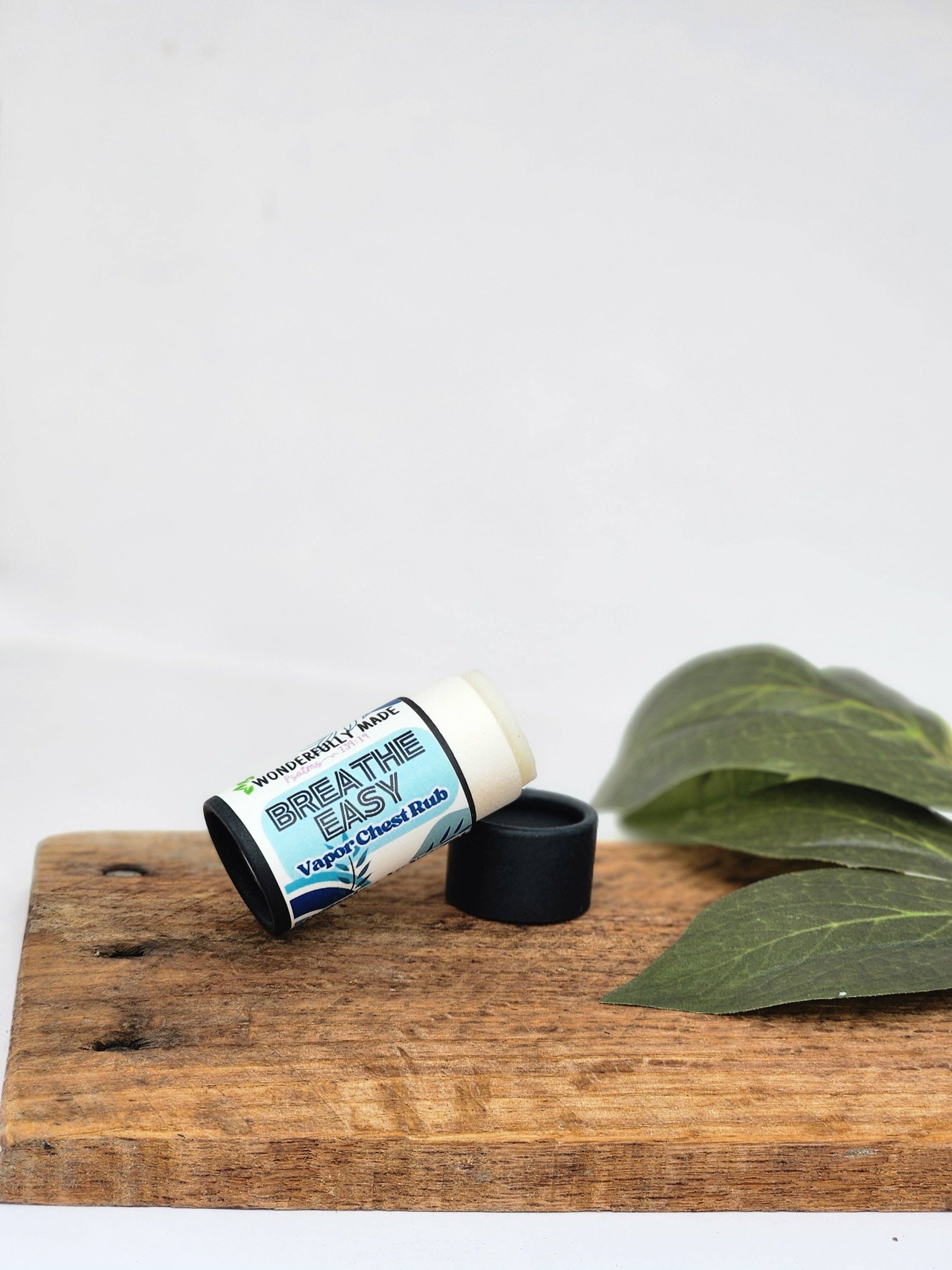 Wonderfully Made .love - Wholesale Healing Salve/Balm/Cream - Breathe Easy Vapor Rub Stick | Essential Oil Salve Clear Congestion Chest Neck Cold Cough Natural Organic Relief Menthol Camphor Soothing1