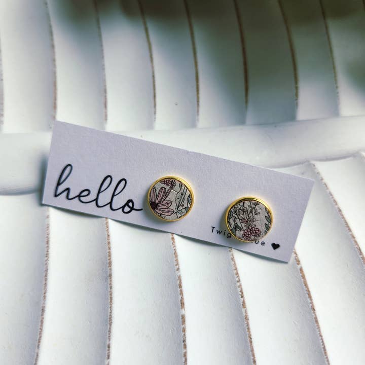 Twig & Rue boutique – Brincos de pino por atacado – Alças de botão em couro | Coleção de padrões12