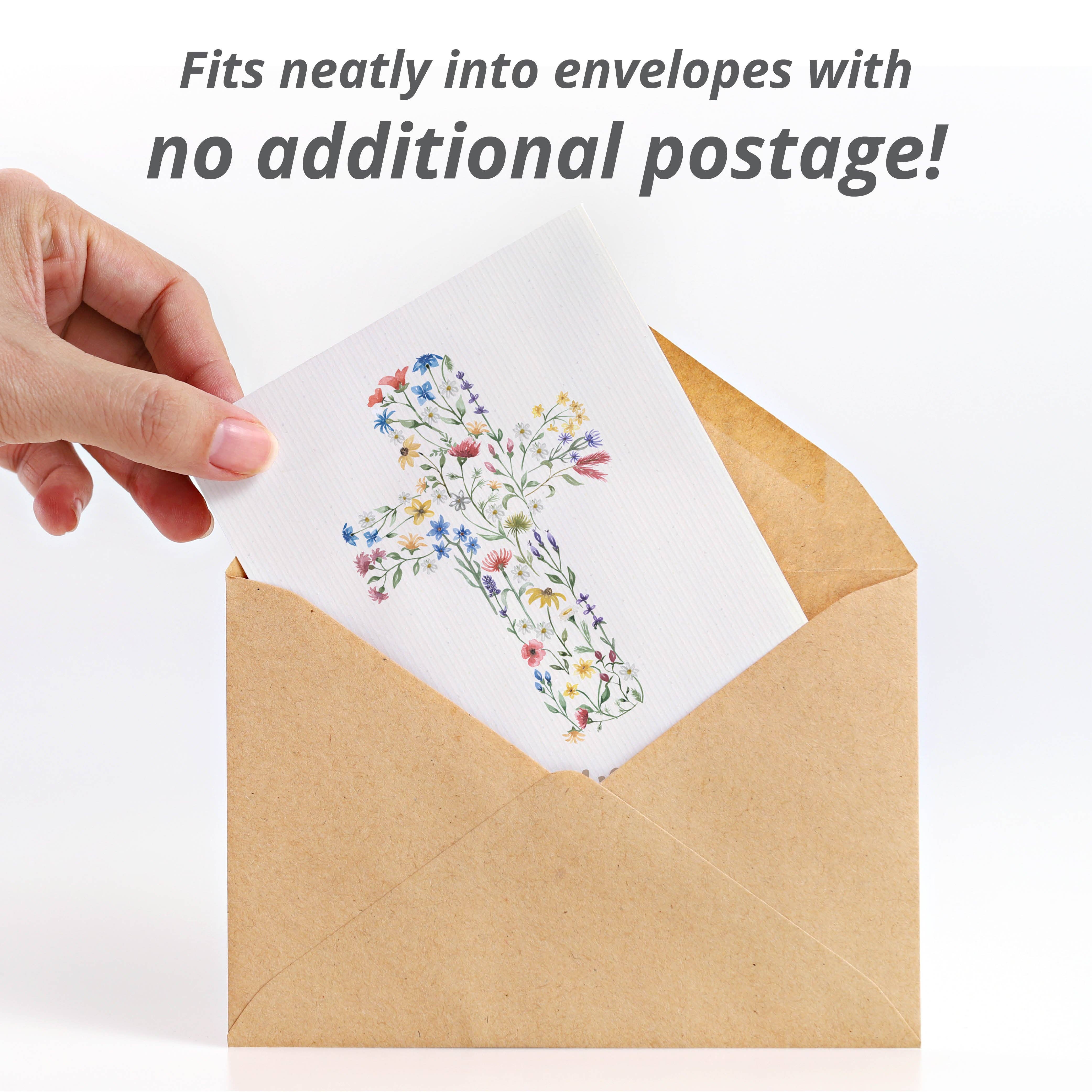 Bentley Seed Co. - Vente Carte de condoléances - Sincères condoléances Croix de fleurs religieuse - Mélange de graines de fleurs sauvages3