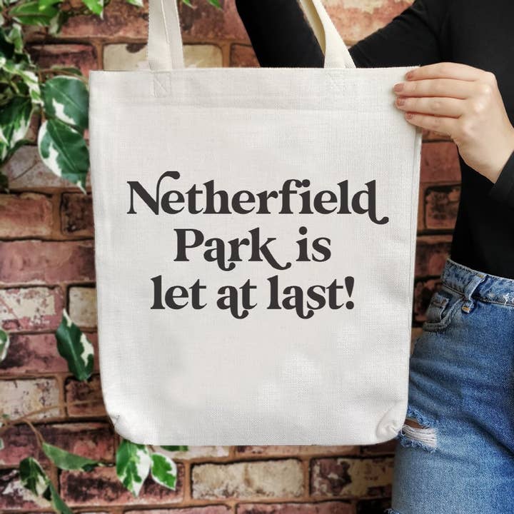Bookishly - Wholesale Tote Bag - Women's - Pride and Prejudice 'Netherfield Park' Tote Bag