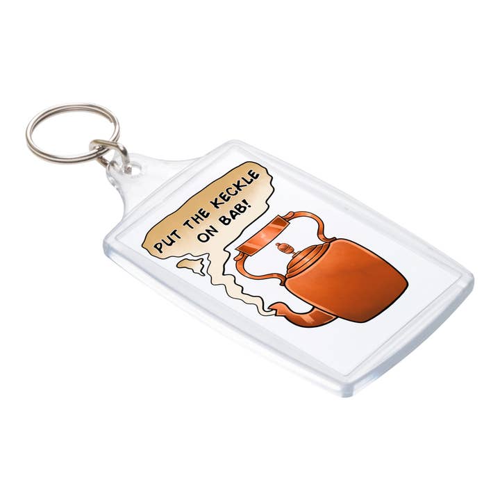 Zet de Keckle op Bab! Sleutelhanger voor wholesale door Black Country Cards