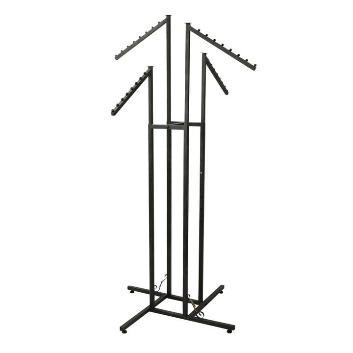 Store Supply Warehouse - Wholesale Coat Rack - Boutique Vintage 4-Way Clothing Rack - 48"