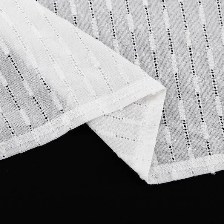 White Jacquard Weave Waisted Kimono Two Piece Set for wholesale on Faire12