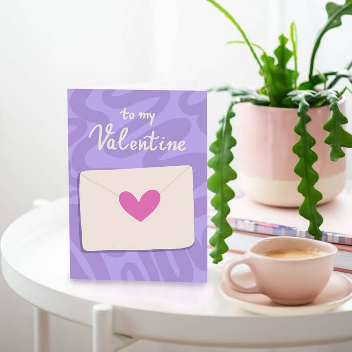 Tikkled Pink - Vente Cartes de Saint-Valentin - À ma Saint-Valentin | Carte de Saint-Valentin1