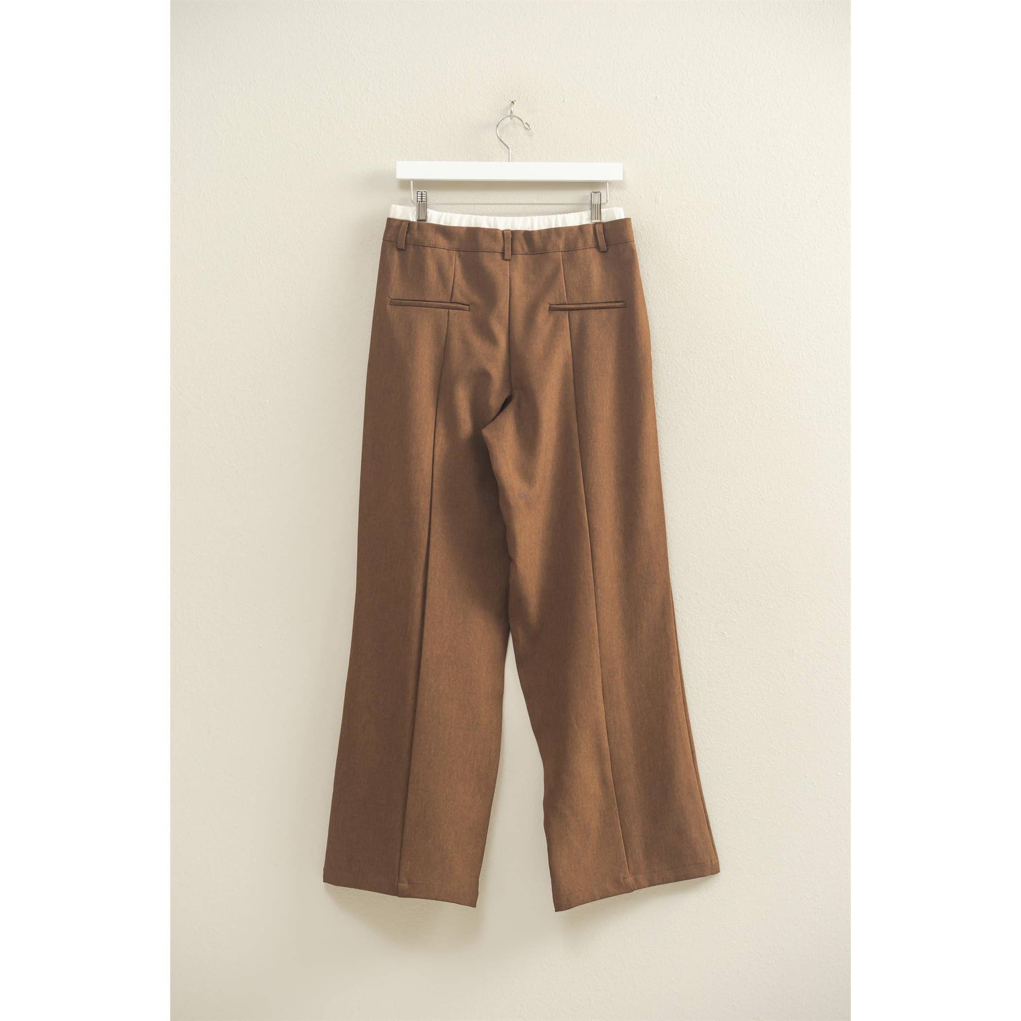 HYFVE – wholesale Byxor - Dam – Högmidjade byxor med veckdetaljer11