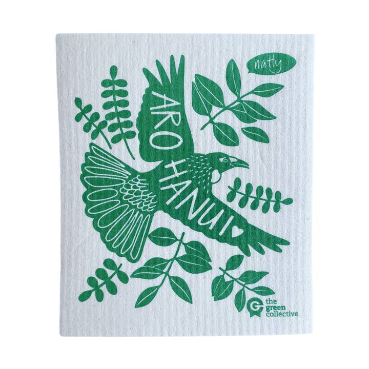 Arohanui - Green Swedish Dishcloth Spruce for wholesale by The Green Collective