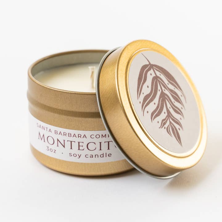 Montecito Travel Candle for wholesale by Santa Barbara Company