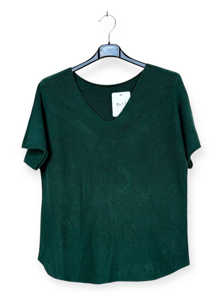 Lucky Nana - Wholesale Knit Top - Women's - AH 2203 - Soft Short-Sleeve Top30