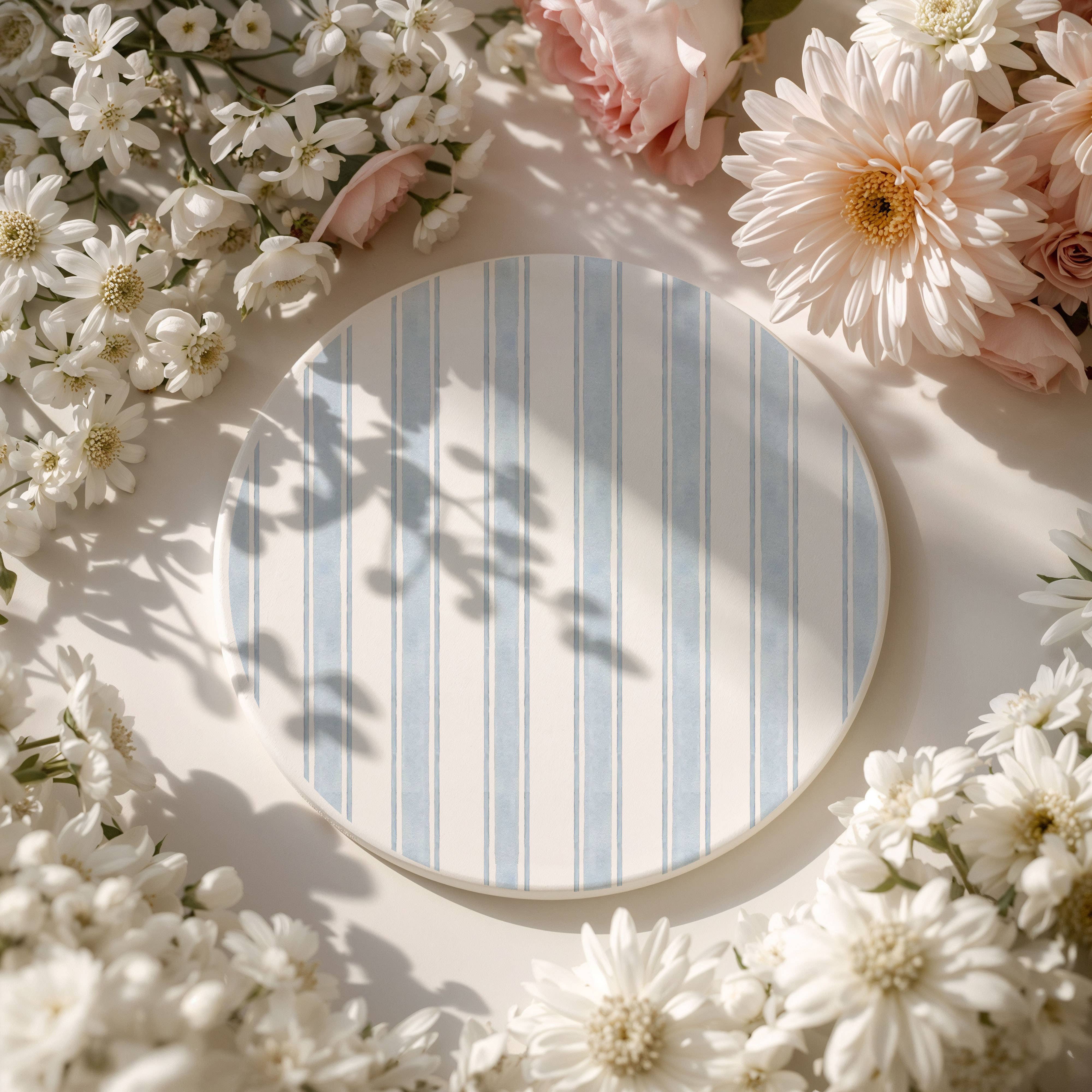 Gia Roma - Wholesale Decorative Tabletop Object - Blue Country Coaster Elegant Grandmillennial Blue Home Decor14