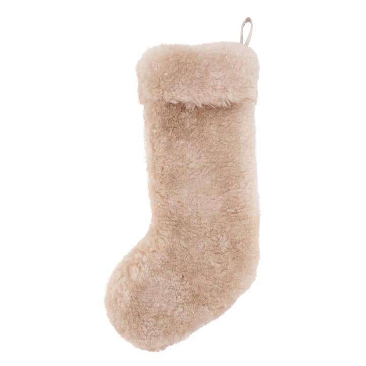 Saro Lifestyle - Wholesale Holiday Stocking - Cozy Delight Lamb Fur Stocking4