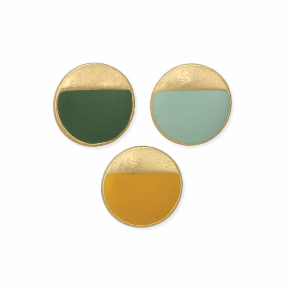 ZAD - Wholesale Stud/Post Earrings - Muted Mood Enamel Post Earrings
