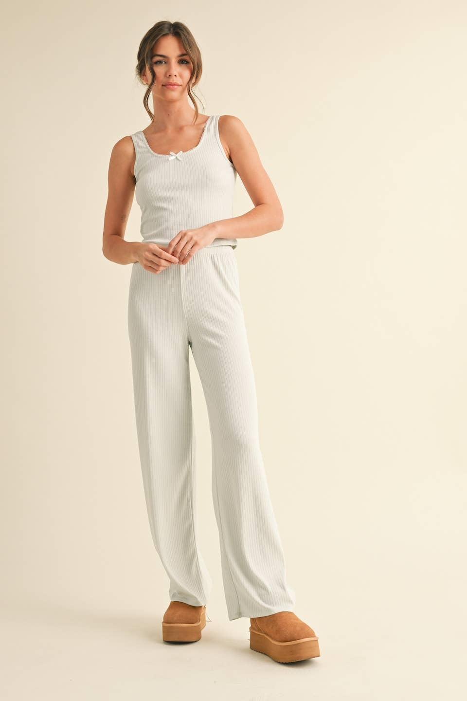 KIMBERLY C - Venta al por mayor Camiseta sin mangas - Mujer - Camiseta de Tirantes Punto Calado Lounge3