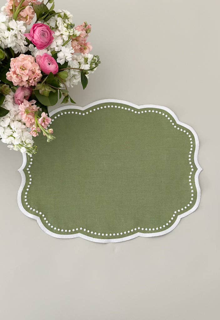 Don Lino - Wholesale Placemat - Green dots placemat4