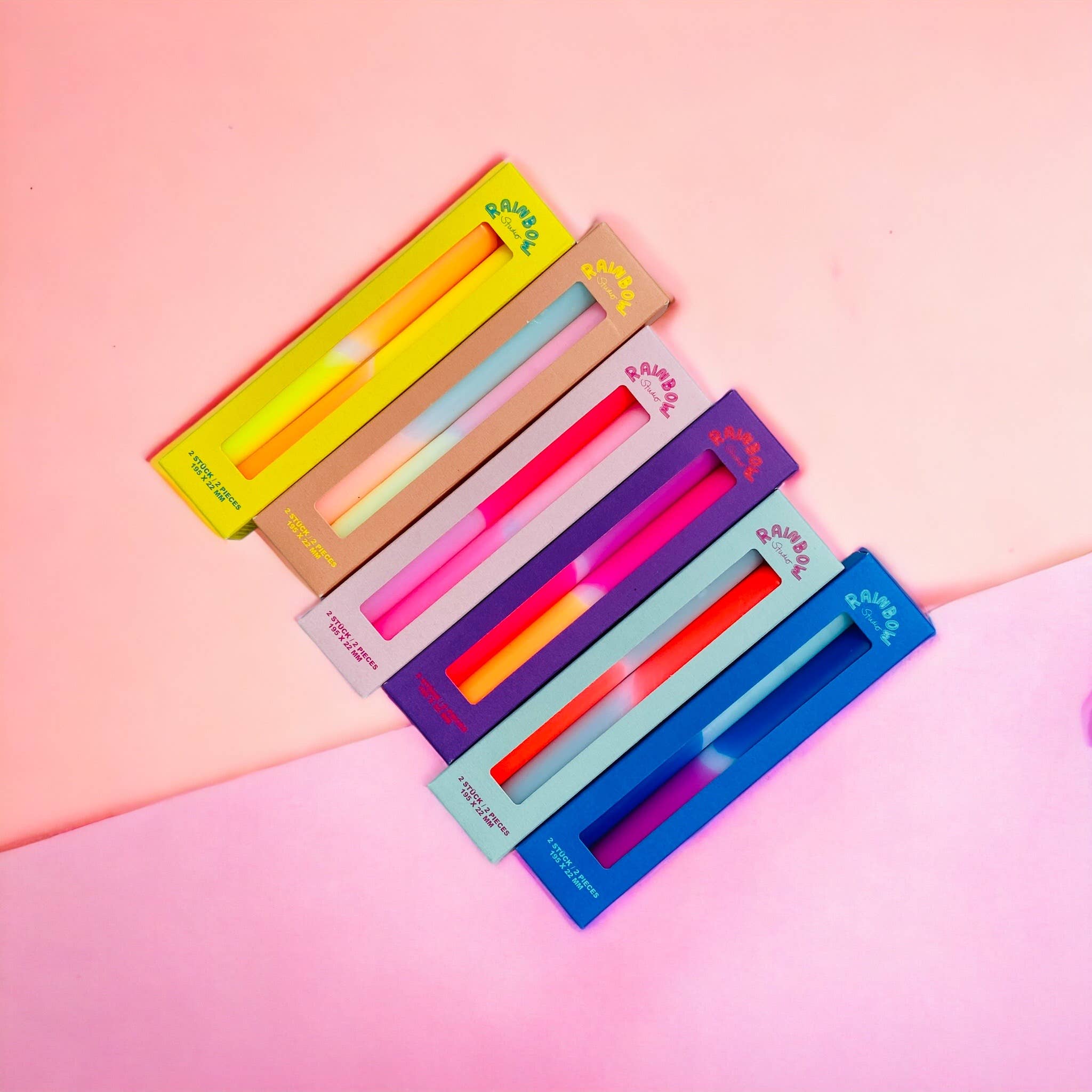 Pink Stories - Wholesale Tapered Candle/Candlestick - Rainbow Studio * Flashy3